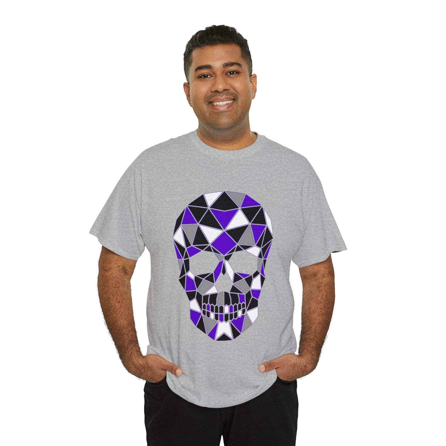 Skull Mosaic 4 Unisex Heavy Cotton Tee