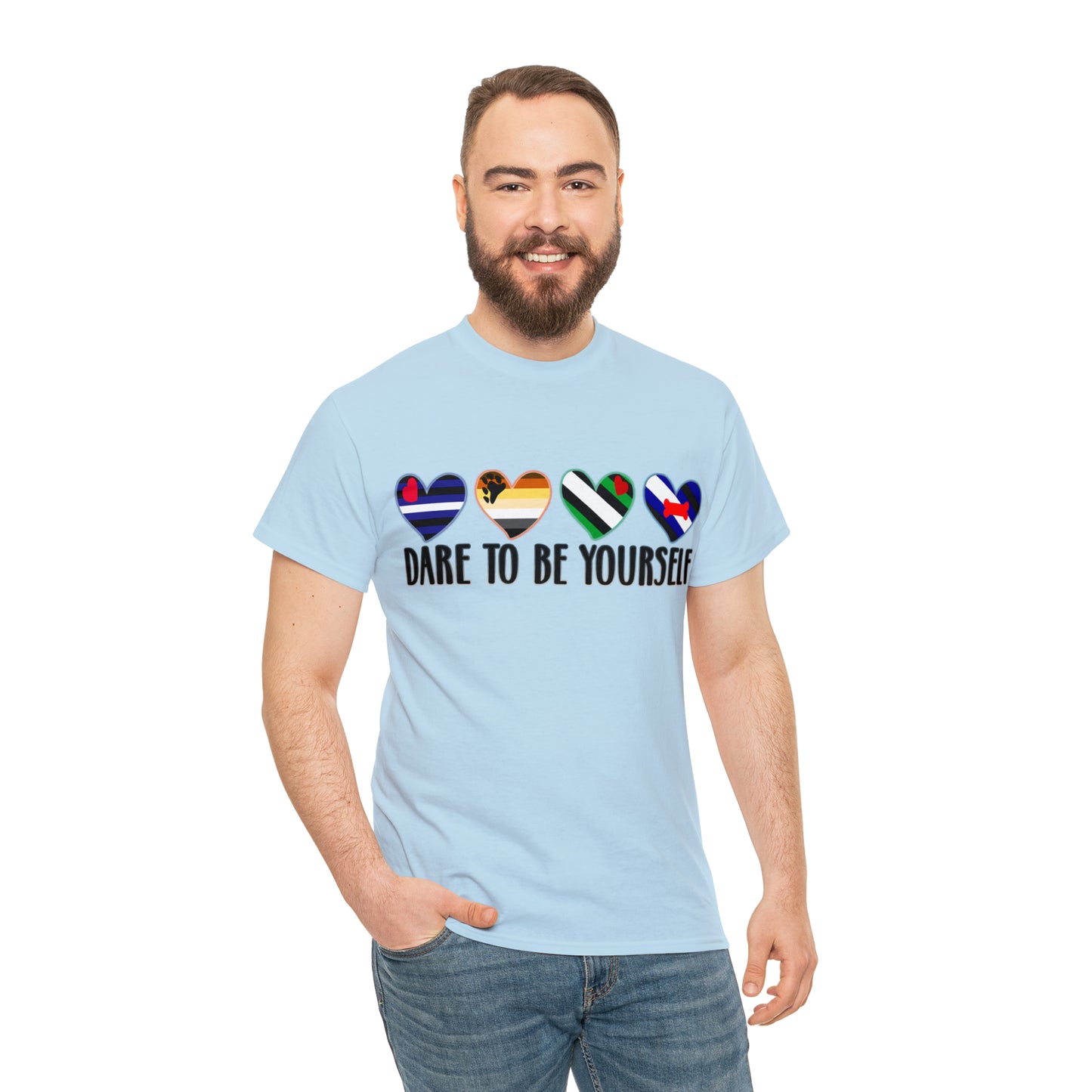 Mens T-Shirt that says Dare to be Yourself