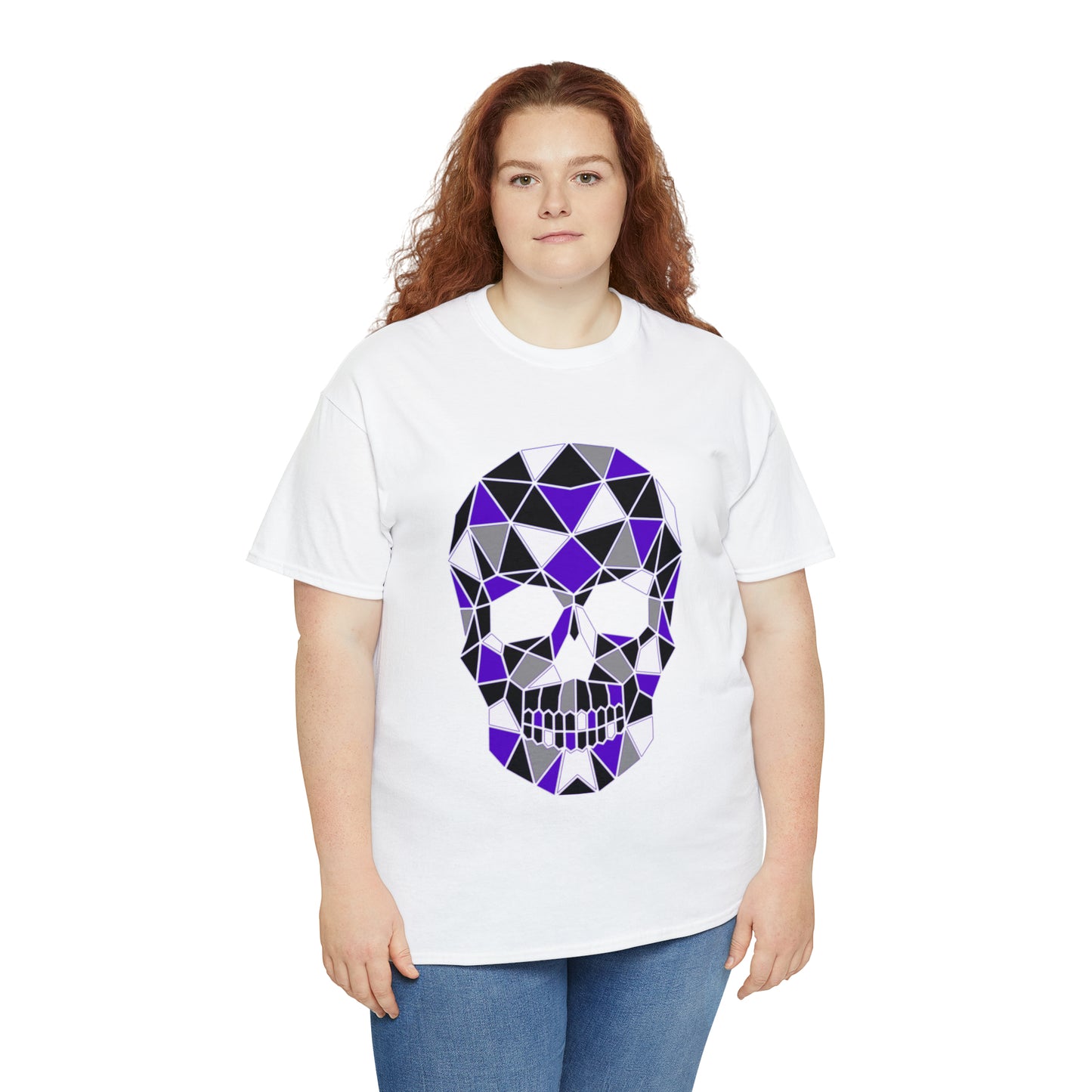 Skull Mosaic 4 Unisex Heavy Cotton Tee