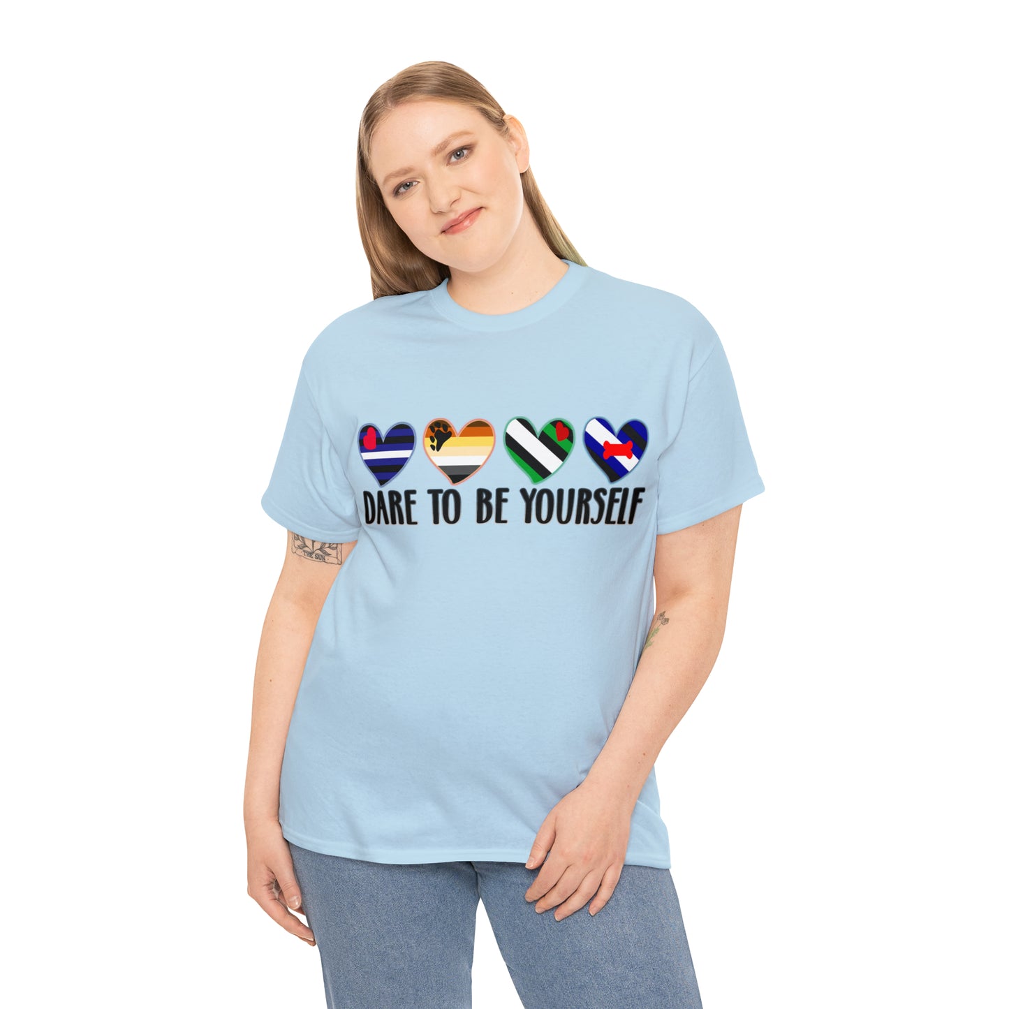 Mens T-Shirt that says Dare to be Yourself