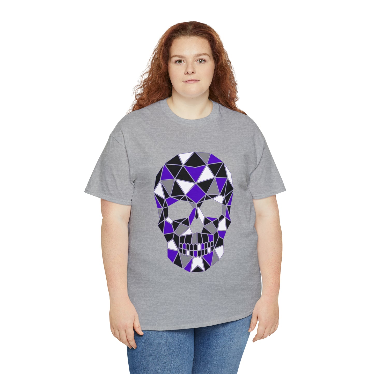 Skull Mosaic 4 Unisex Heavy Cotton Tee