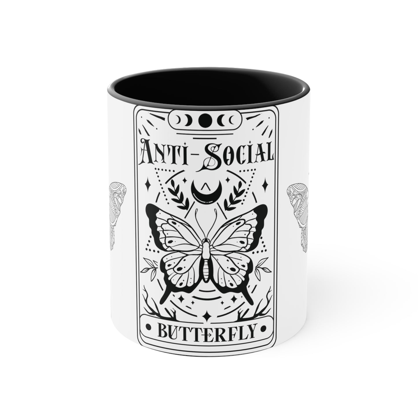 Anti-Social Butterfly Coffee Mug, 11oz