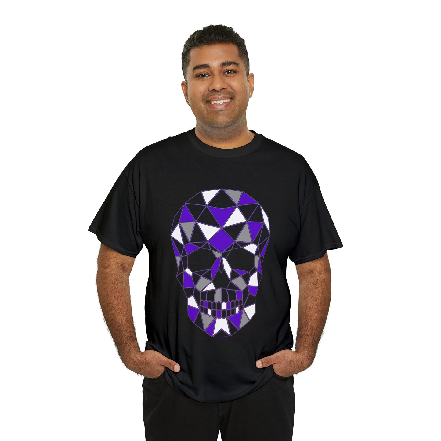 Skull Mosaic 4 Unisex Heavy Cotton Tee