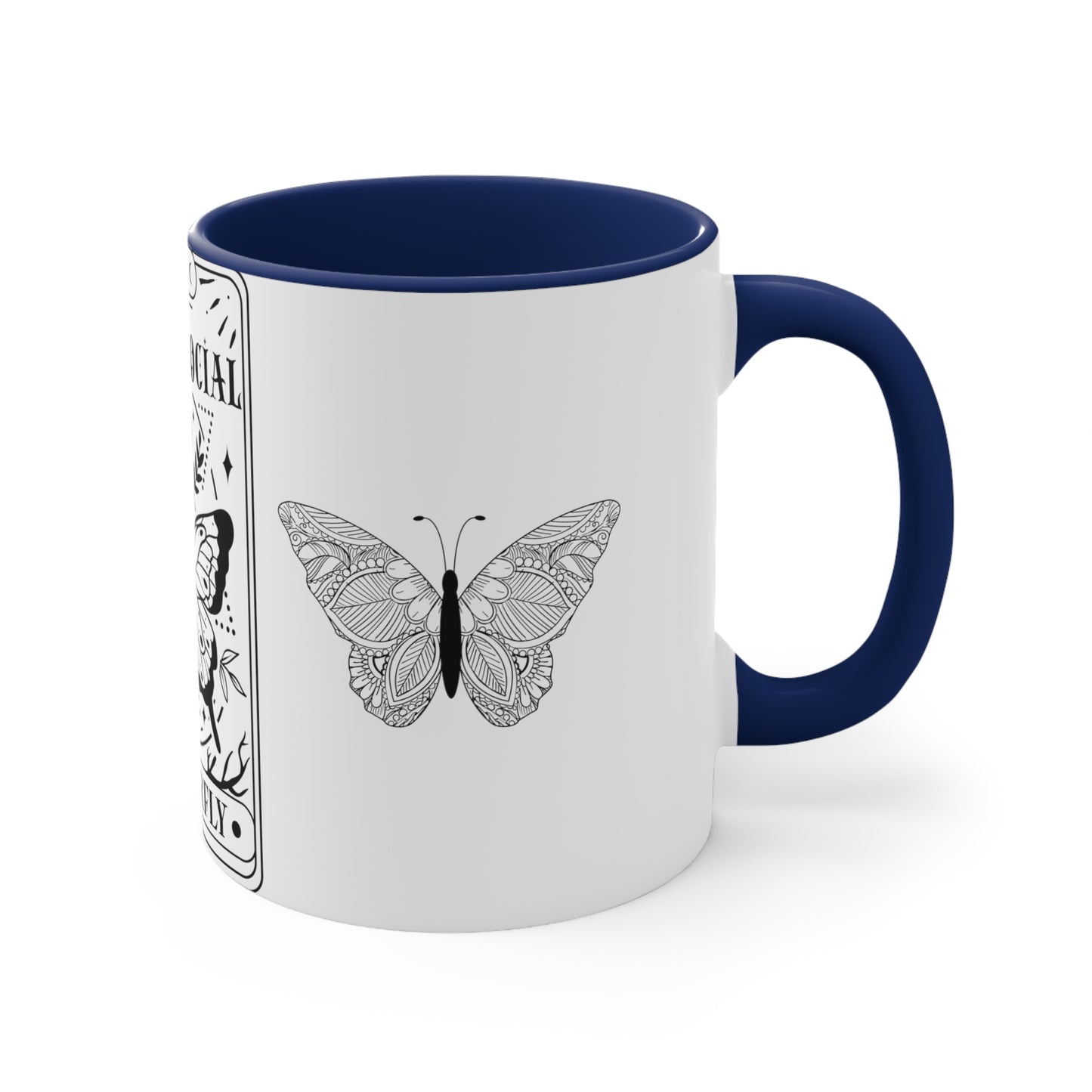 Anti-Social Butterfly Coffee Mug, 11oz