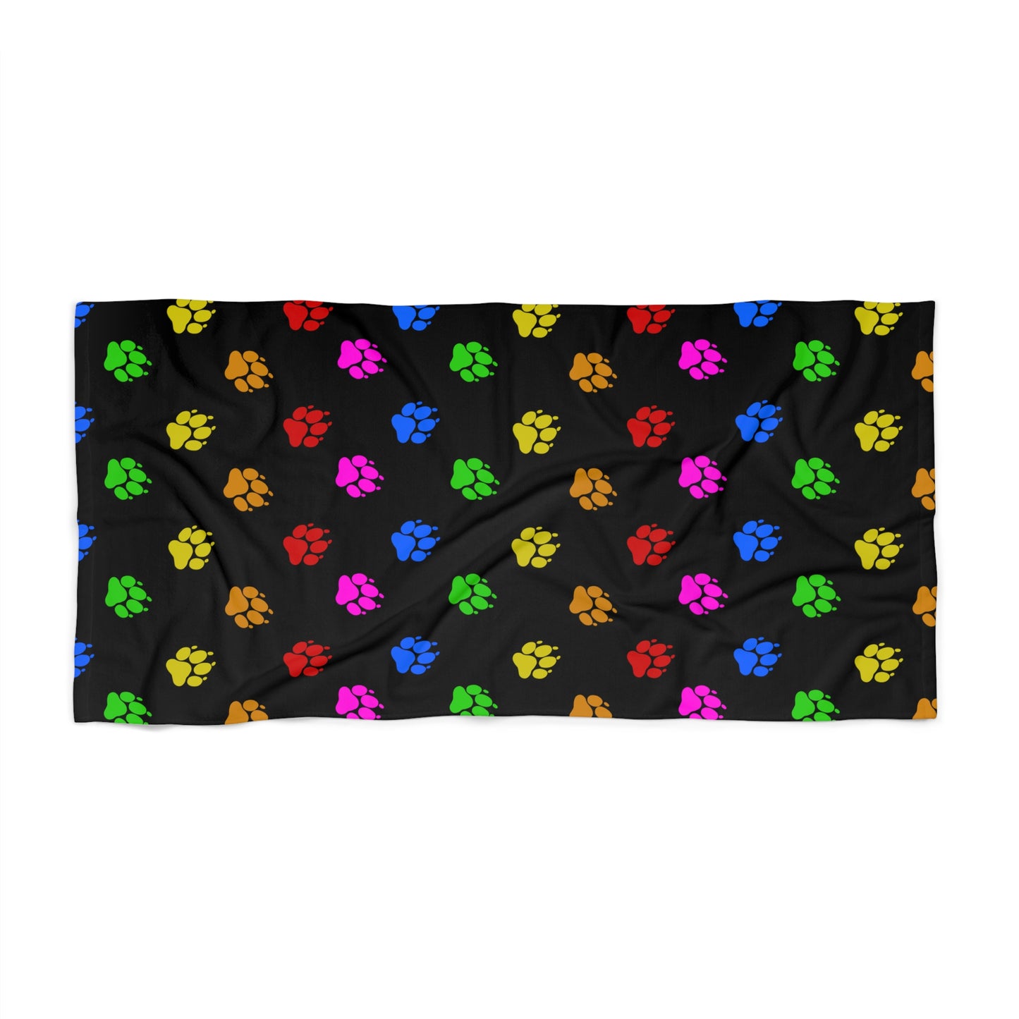 Paw Print Beach Towel