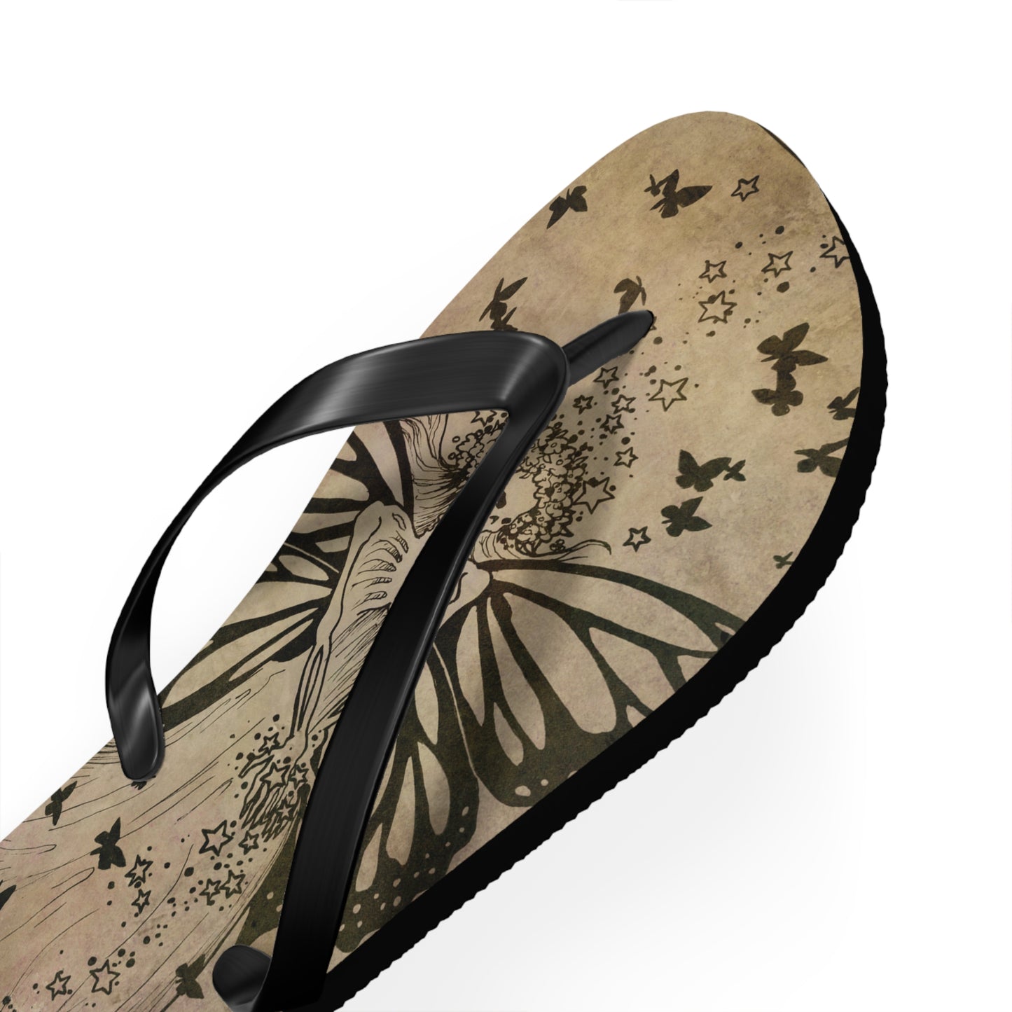 La Mariposa de la Noche Flip Flops