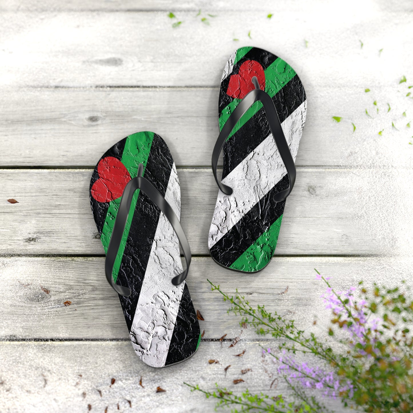 Leather Boy Pride Flip Flops