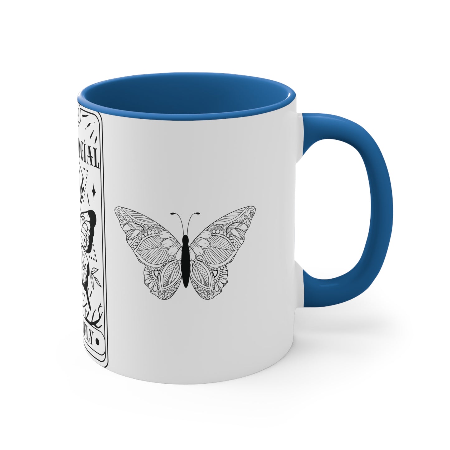 Anti-Social Butterfly Coffee Mug, 11oz