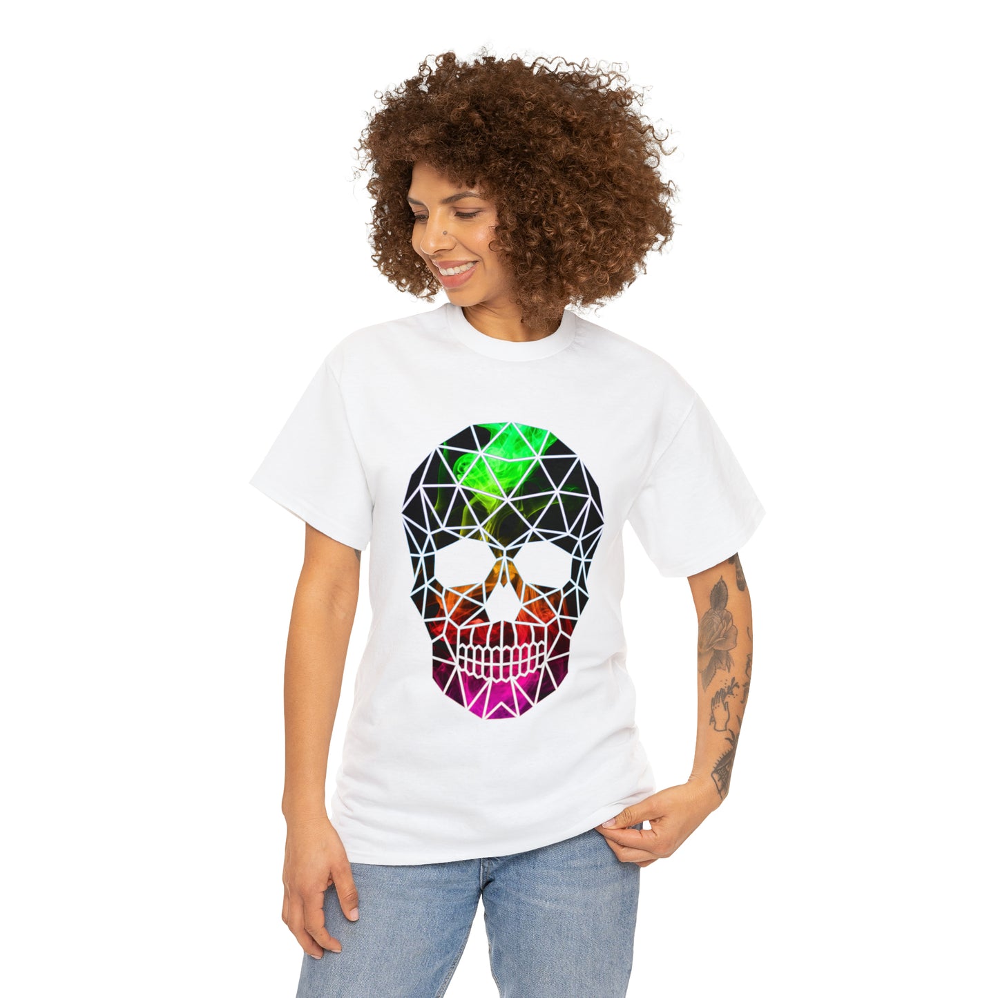 Skull Mosaic 5 Heavy Cotton Tee