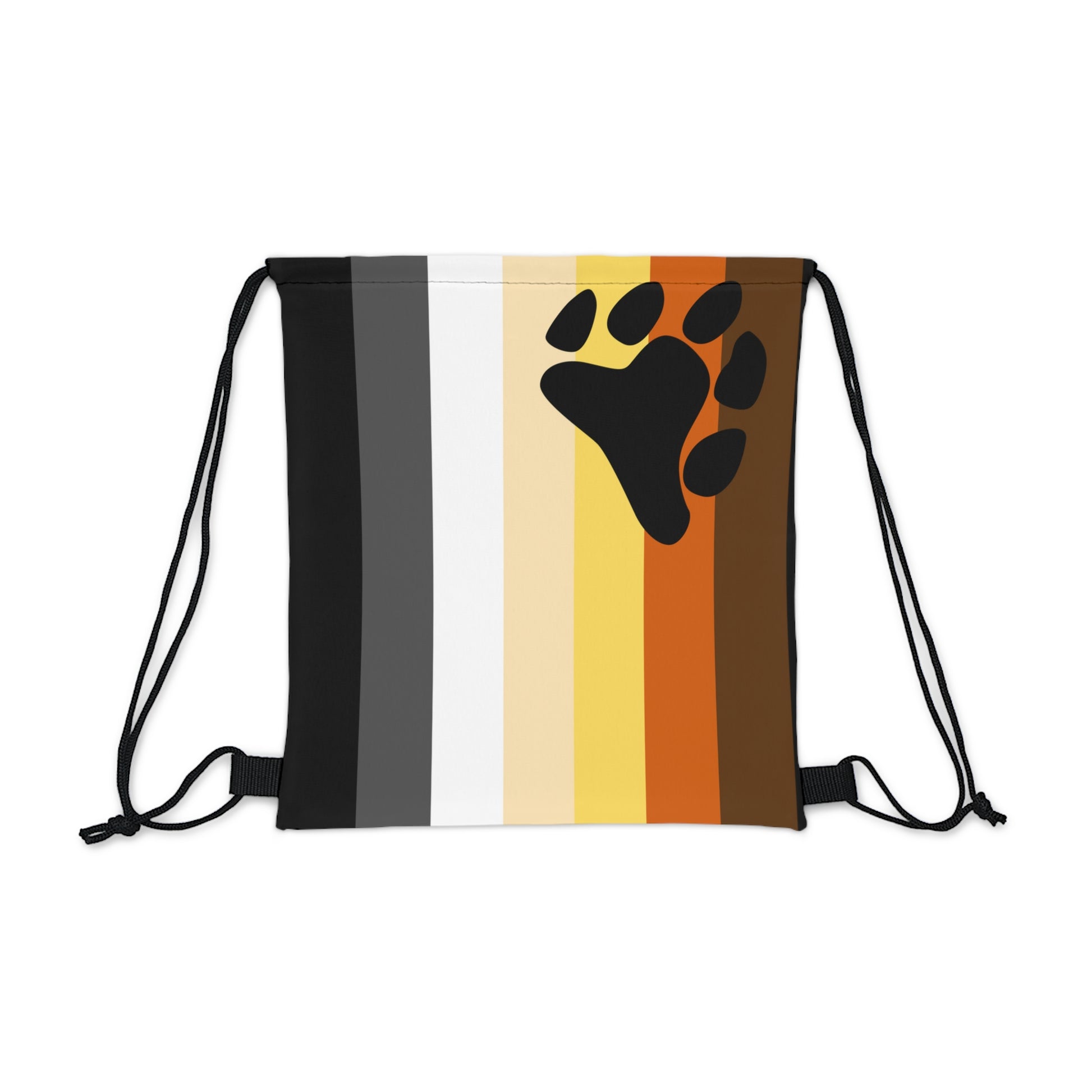 Drawstring bag with Bear Pride Flag