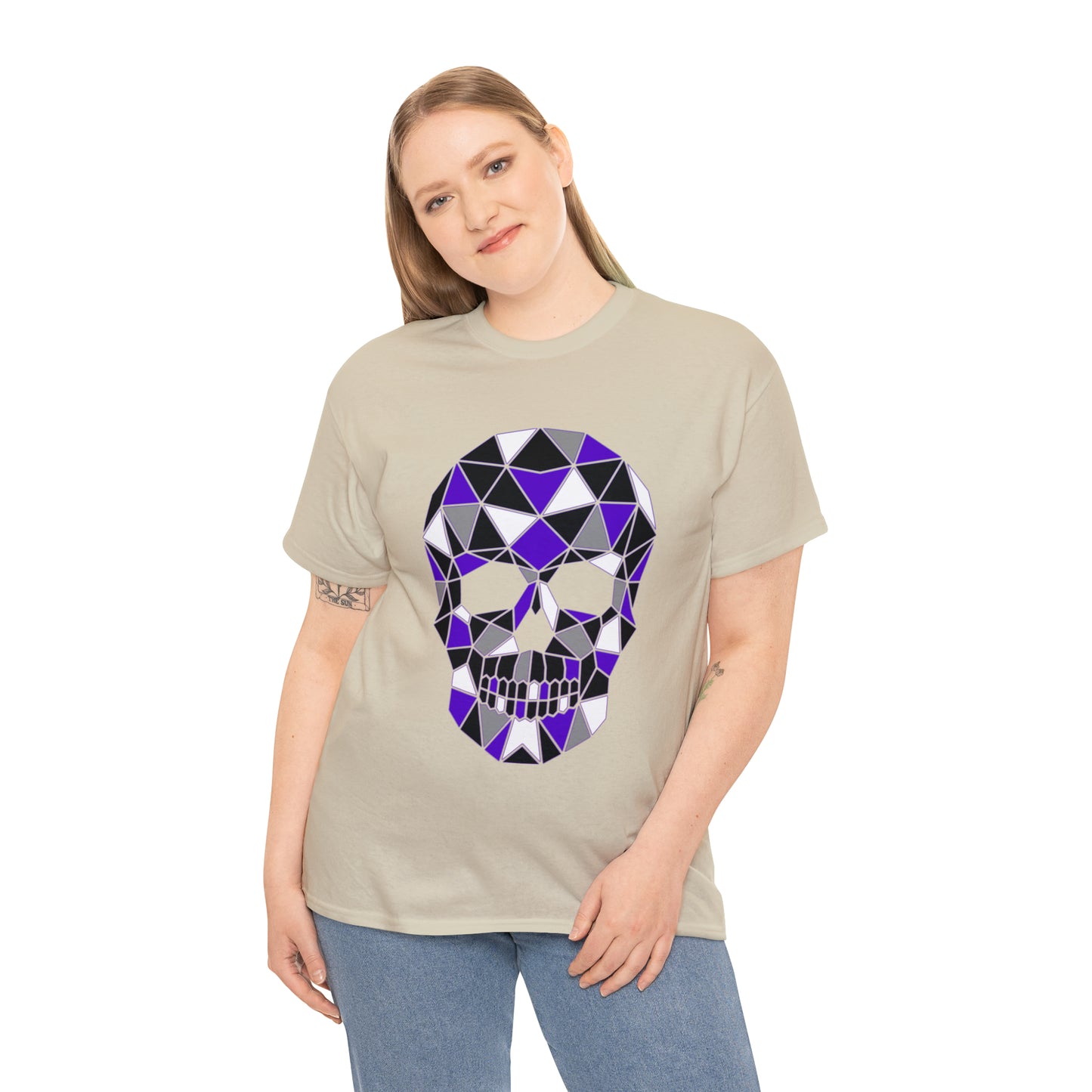 Skull Mosaic 4 Unisex Heavy Cotton Tee