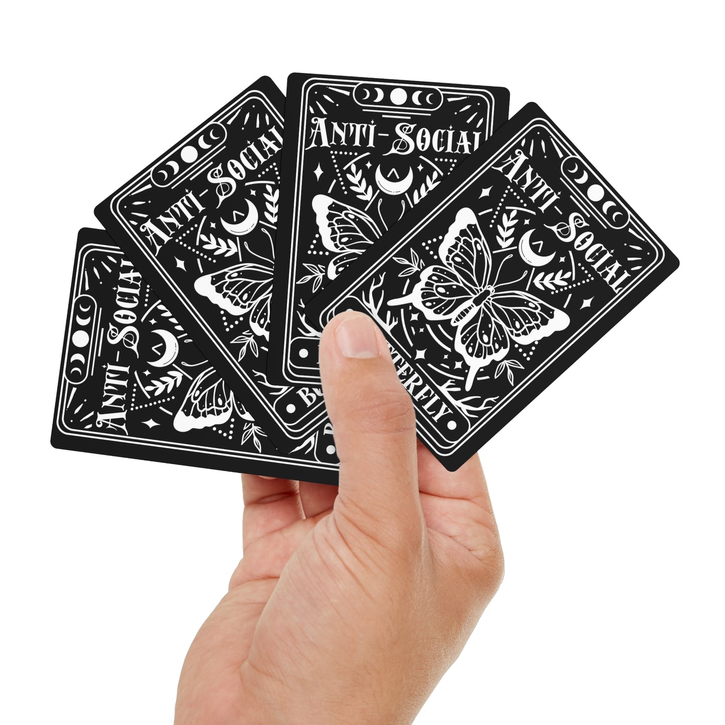 Anti-Social Butterfly Poker Cards