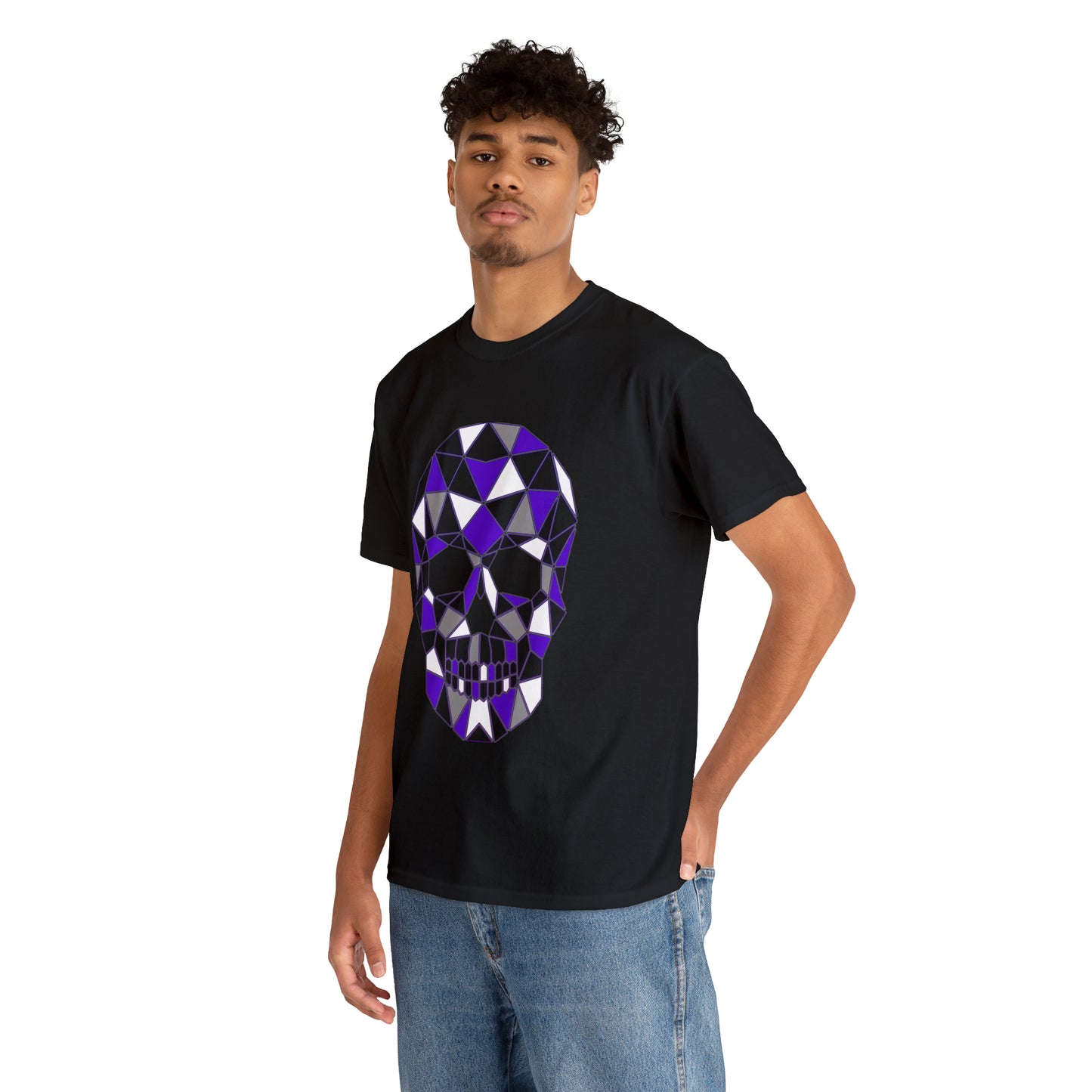 Skull Mosaic 4 Unisex Heavy Cotton Tee