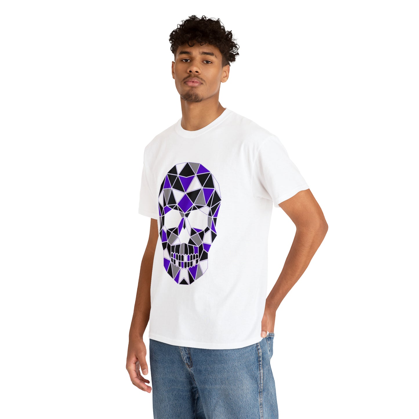 Skull Mosaic 4 Unisex Heavy Cotton Tee