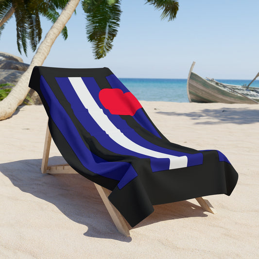 Leather Flag Beach Towel