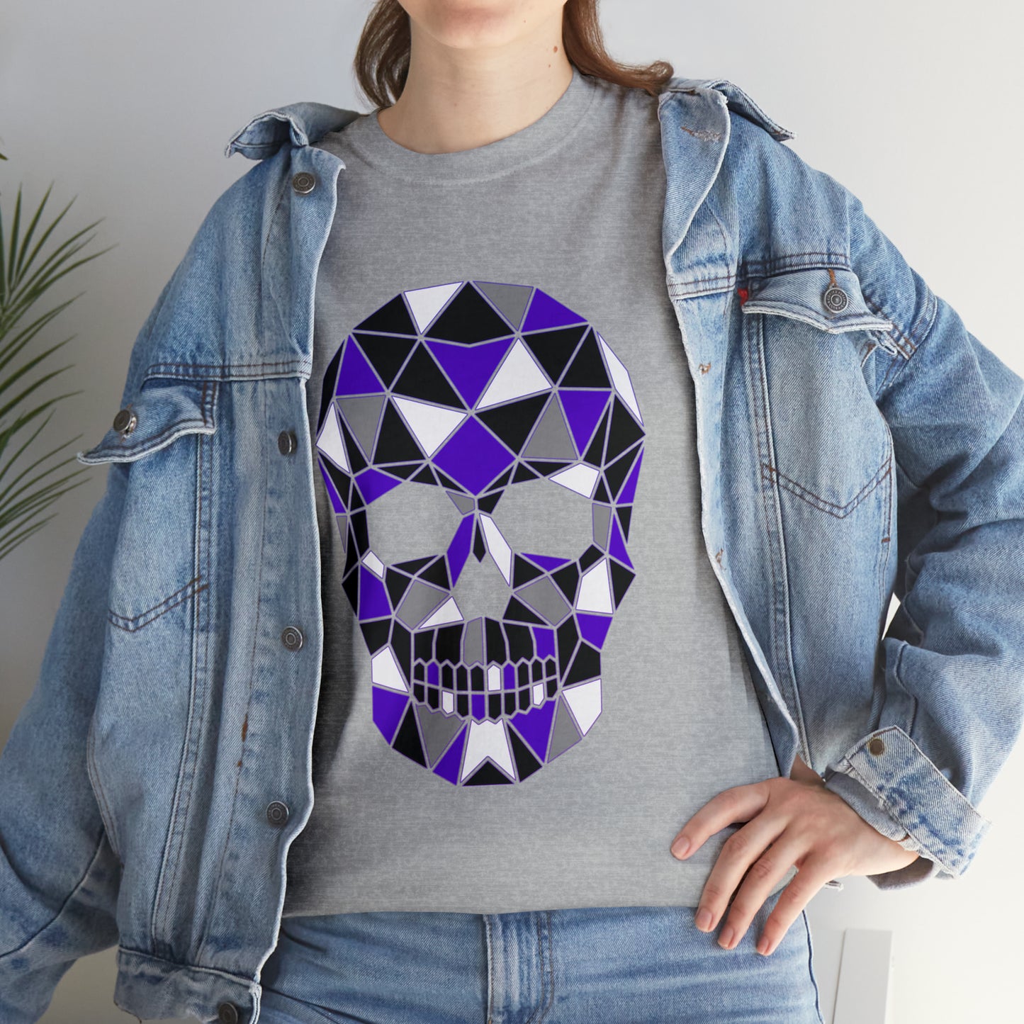 Skull Mosaic 4 Unisex Heavy Cotton Tee