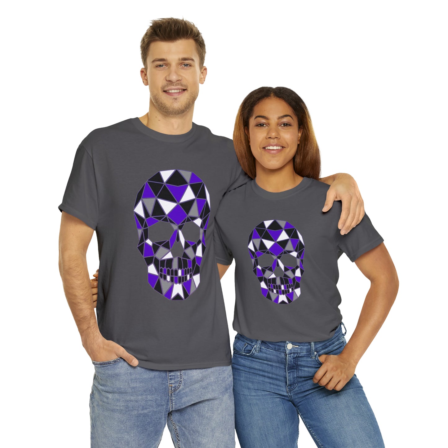 Skull Mosaic 4 Unisex Heavy Cotton Tee