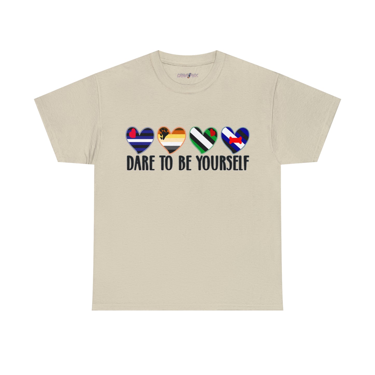 Mens T-Shirt that says Dare to be Yourself