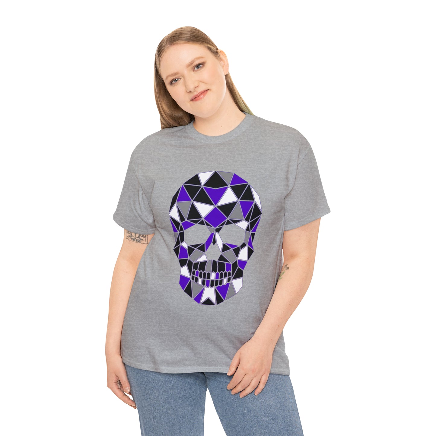 Skull Mosaic 4 Unisex Heavy Cotton Tee