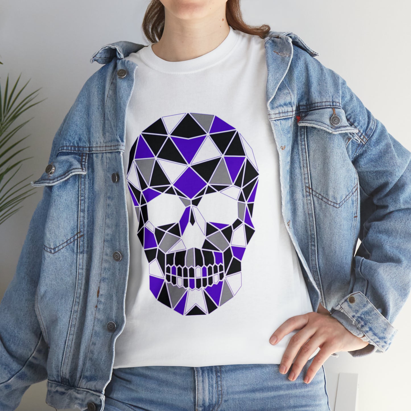 Skull Mosaic 4 Unisex Heavy Cotton Tee