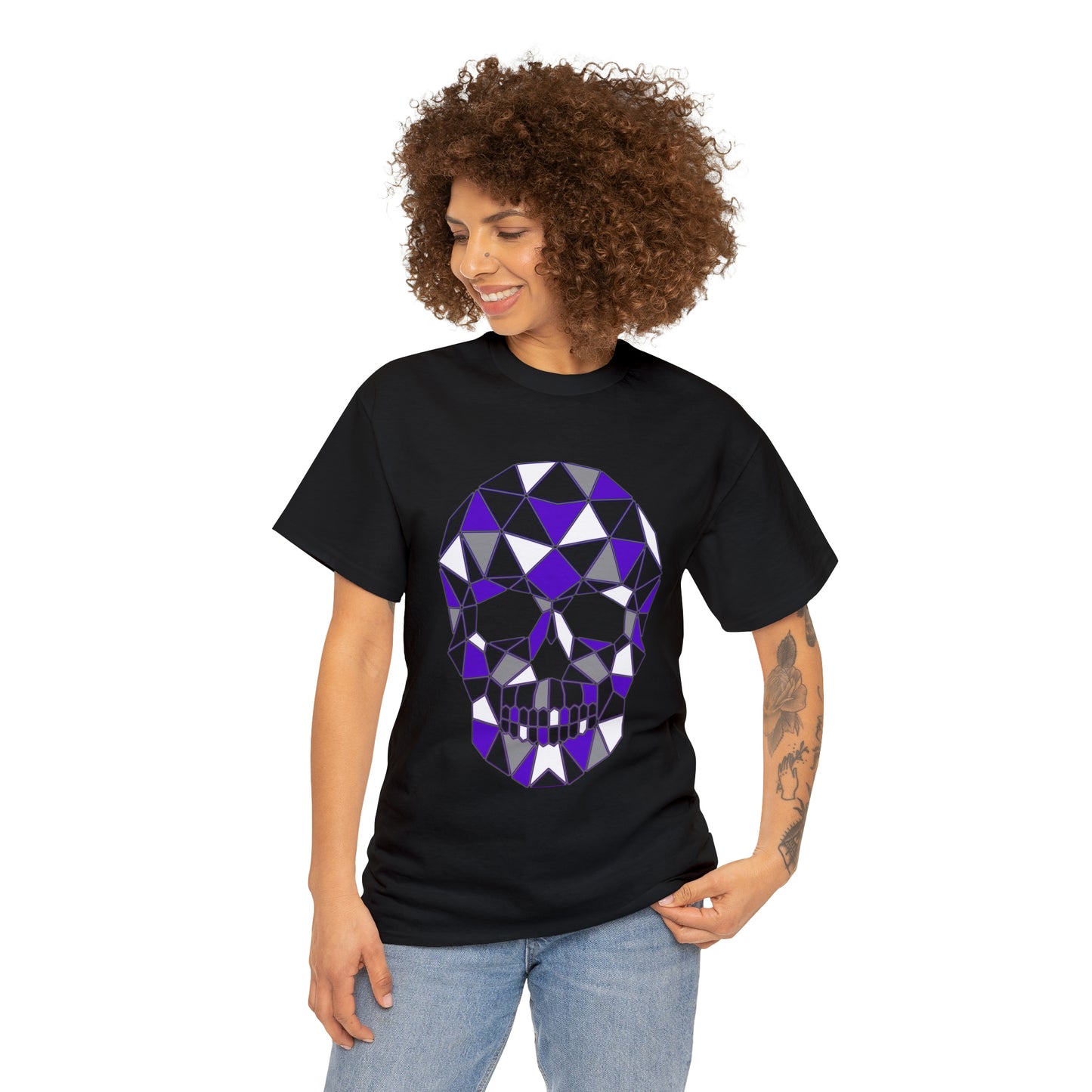 Skull Mosaic 4 Unisex Heavy Cotton Tee