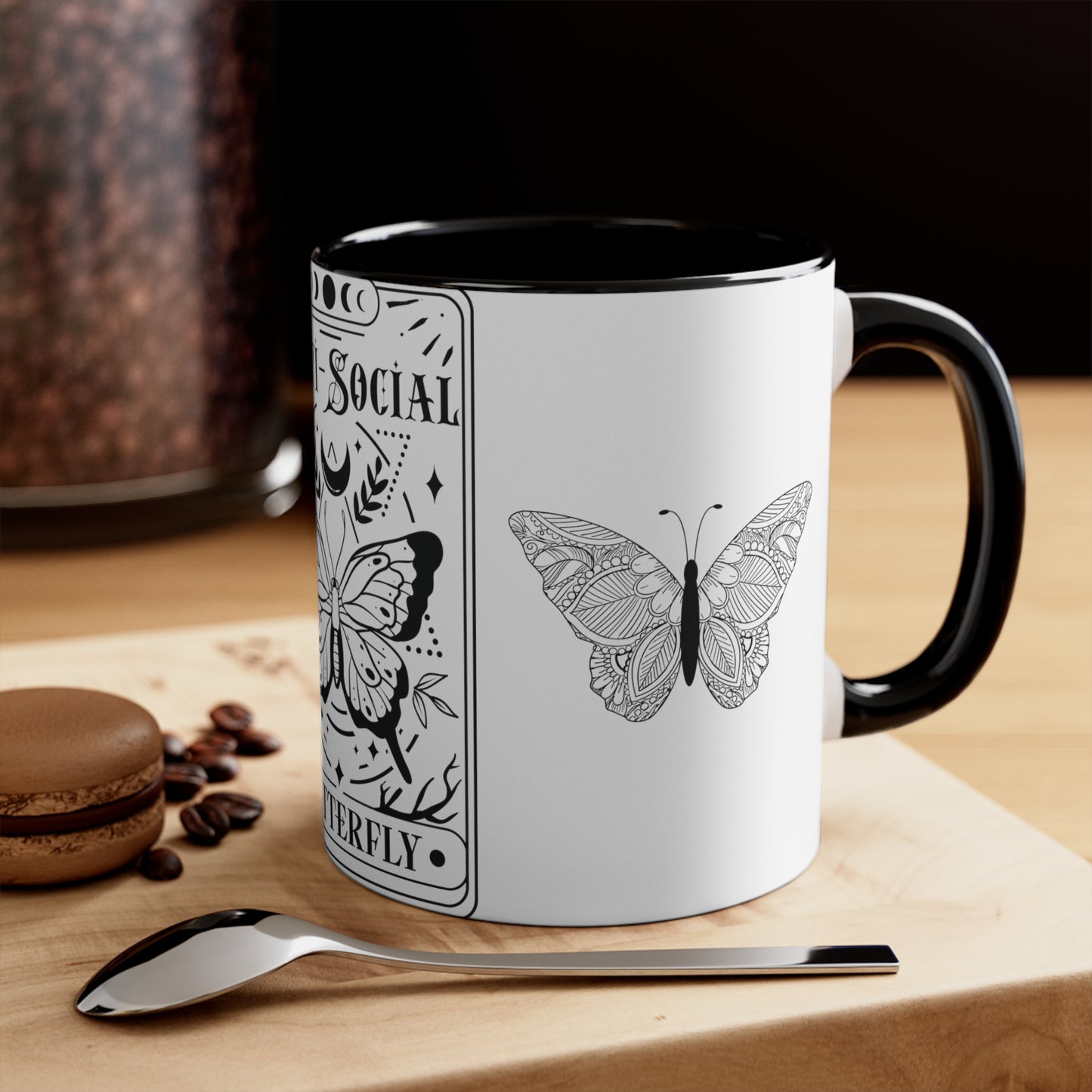 Anti-Social Butterfly Coffee Mug, 11oz