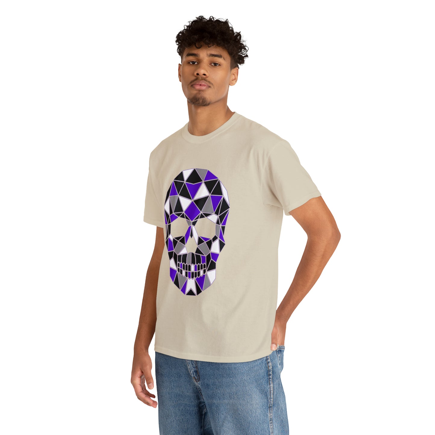 Skull Mosaic 4 Unisex Heavy Cotton Tee