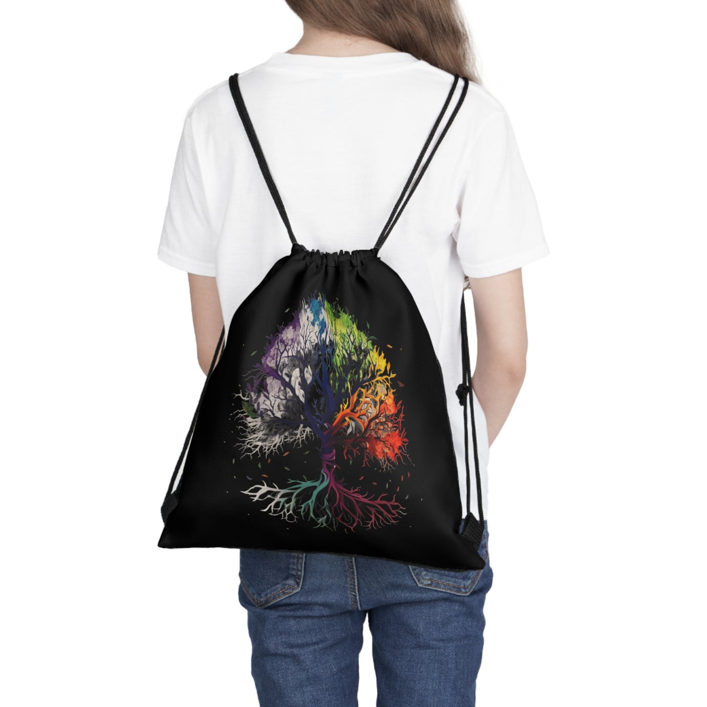 Tree 5 Outdoor Drawstring Bag