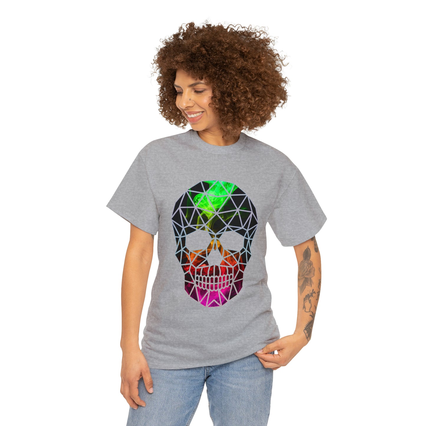 Skull Mosaic 5 Heavy Cotton Tee