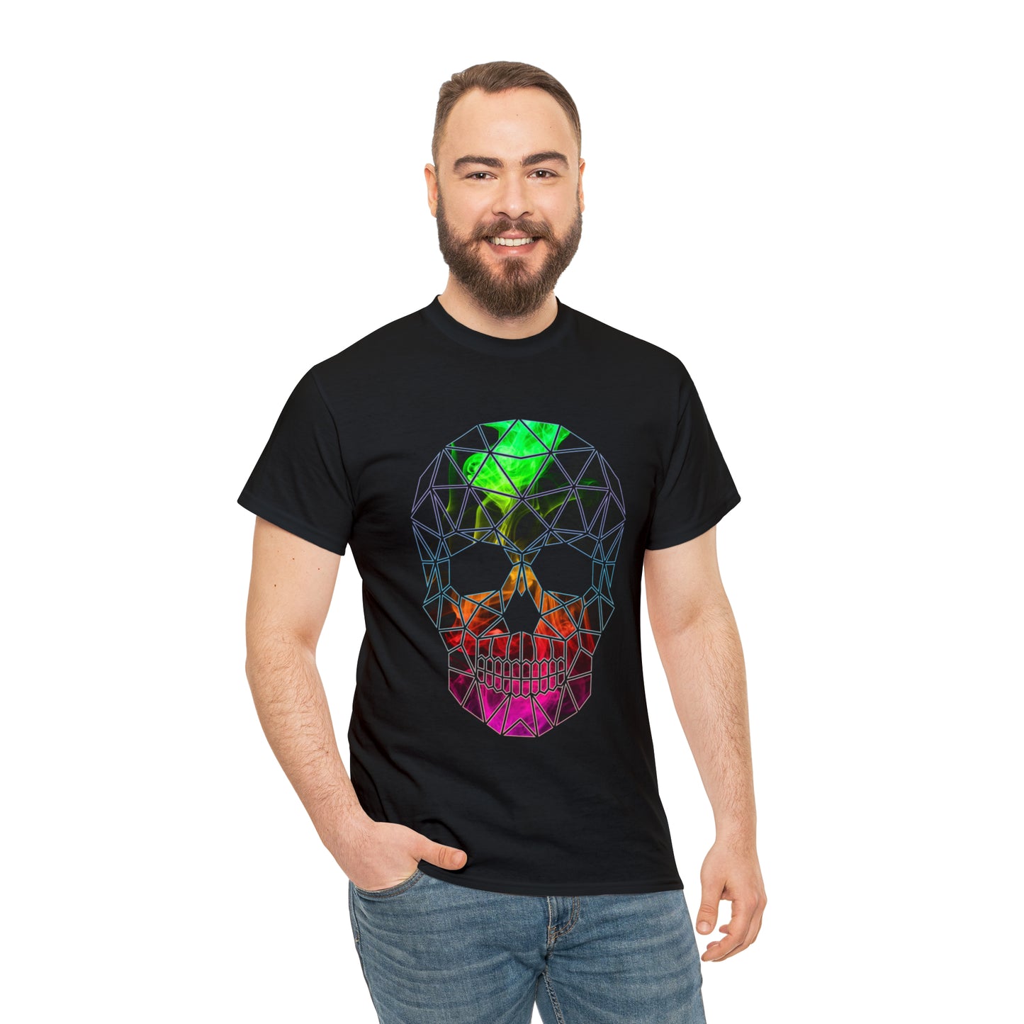 Skull Mosaic 5 Heavy Cotton Tee