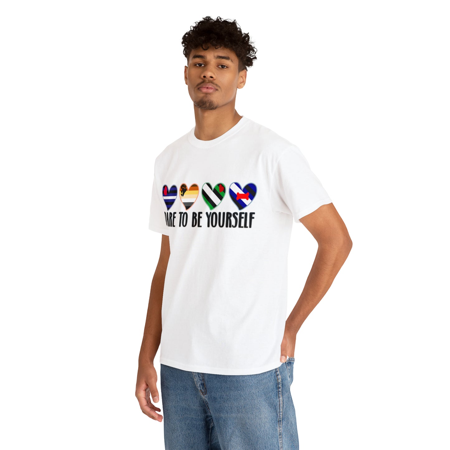 Mens T-Shirt that says Dare to be Yourself