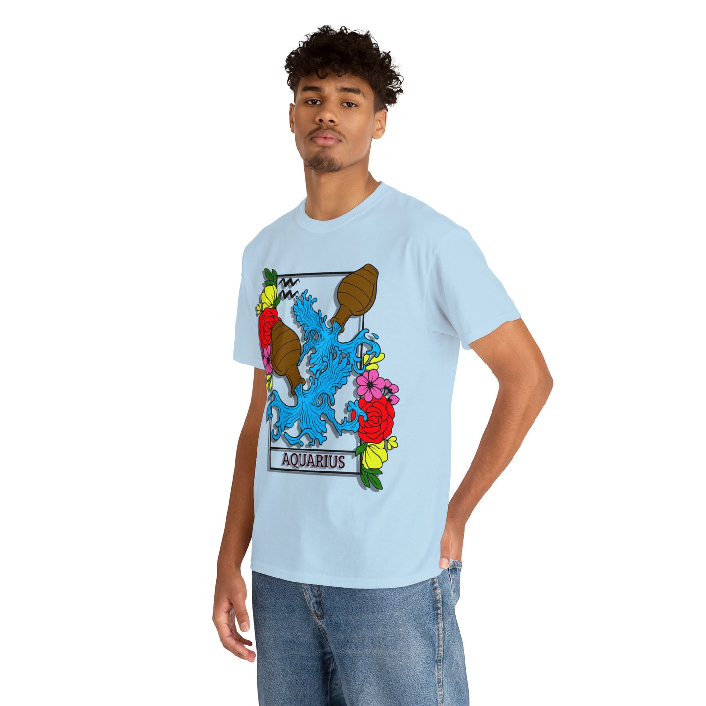 Aquarius colored Heavy Cotton Tee