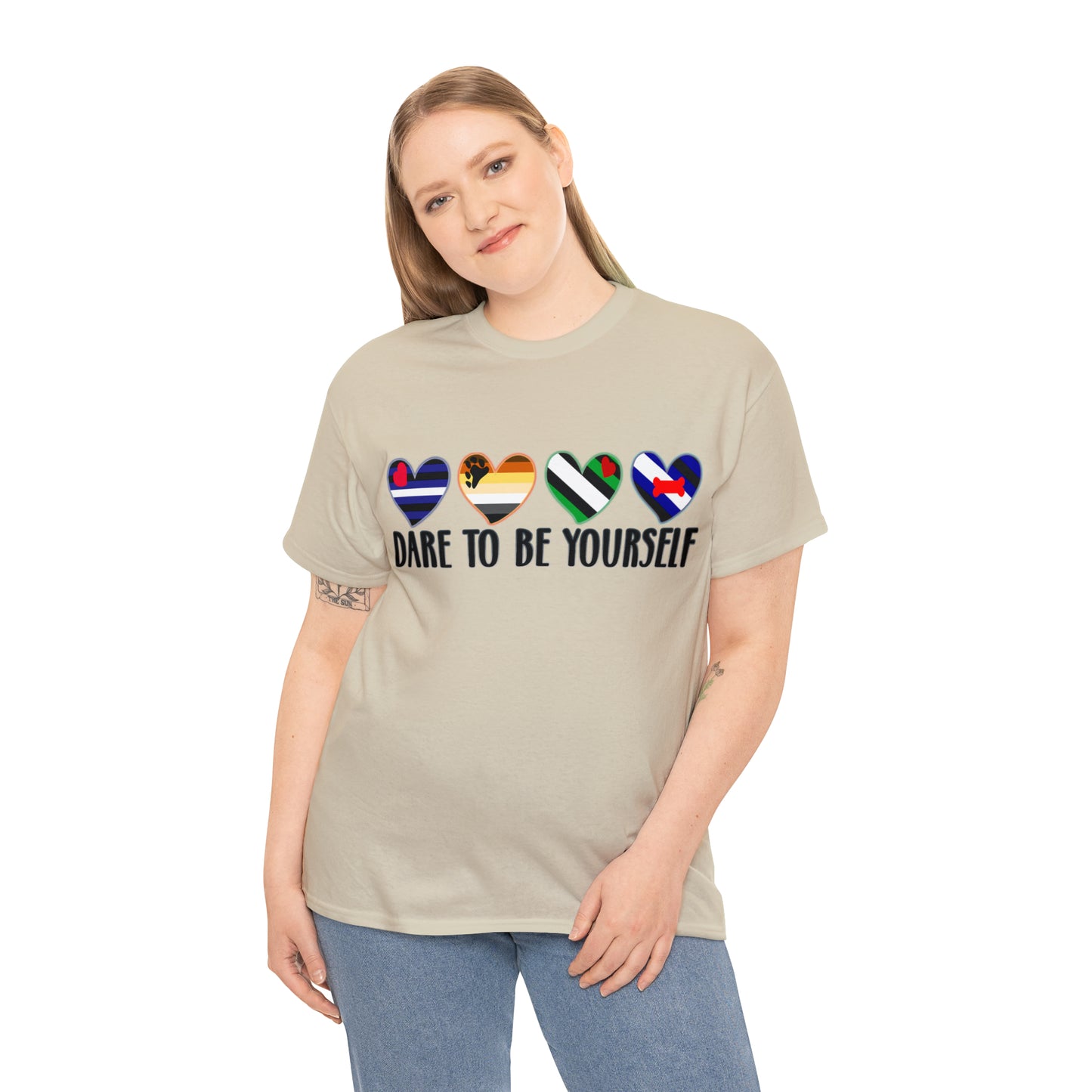 Mens T-Shirt that says Dare to be Yourself