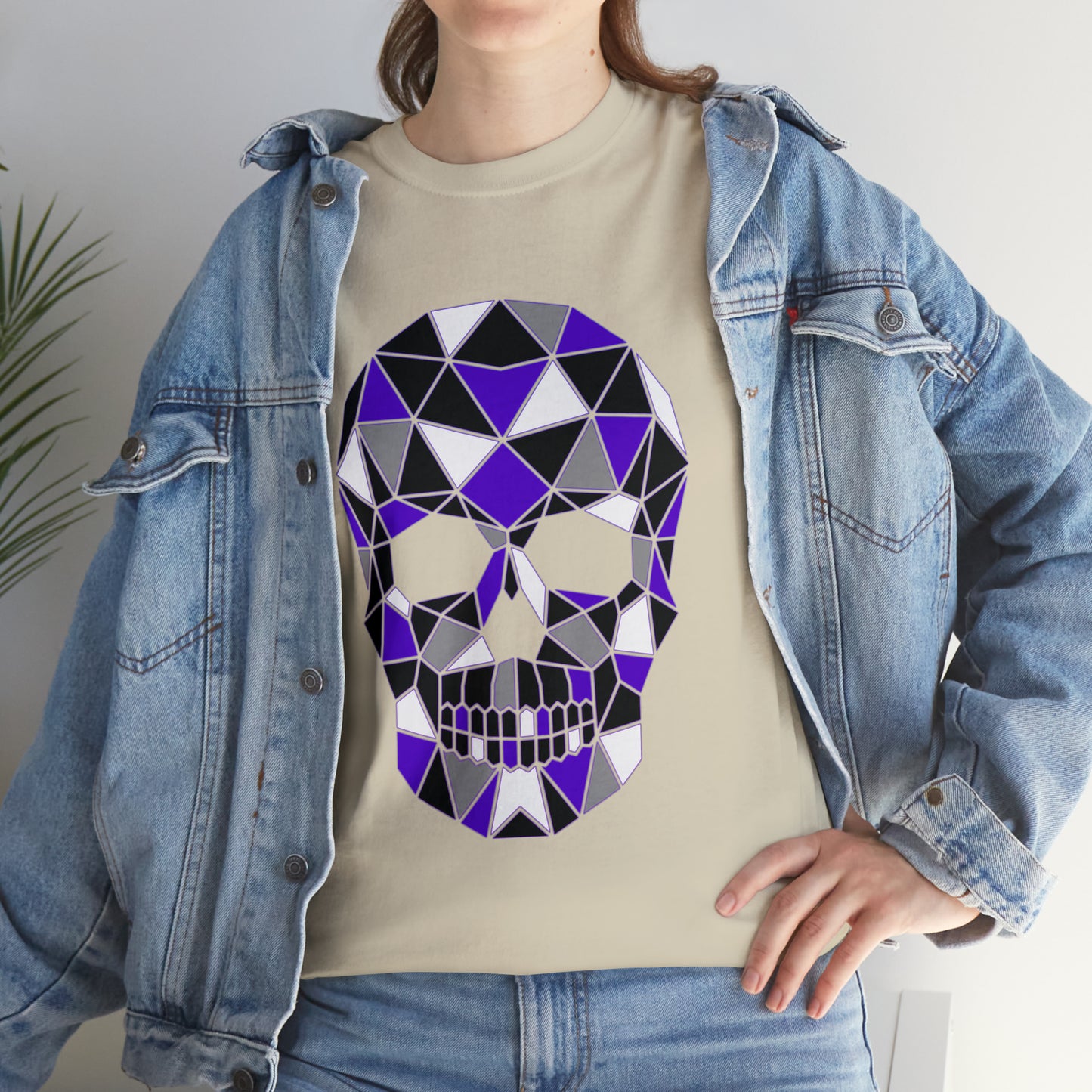 Skull Mosaic 4 Unisex Heavy Cotton Tee