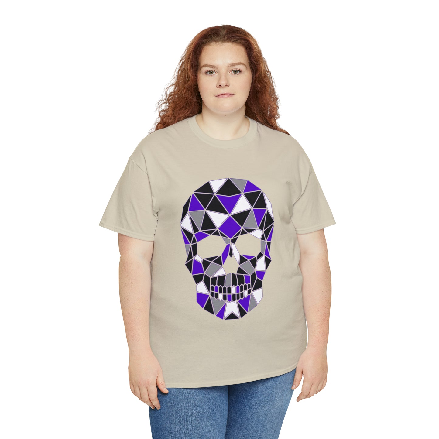 Skull Mosaic 4 Unisex Heavy Cotton Tee