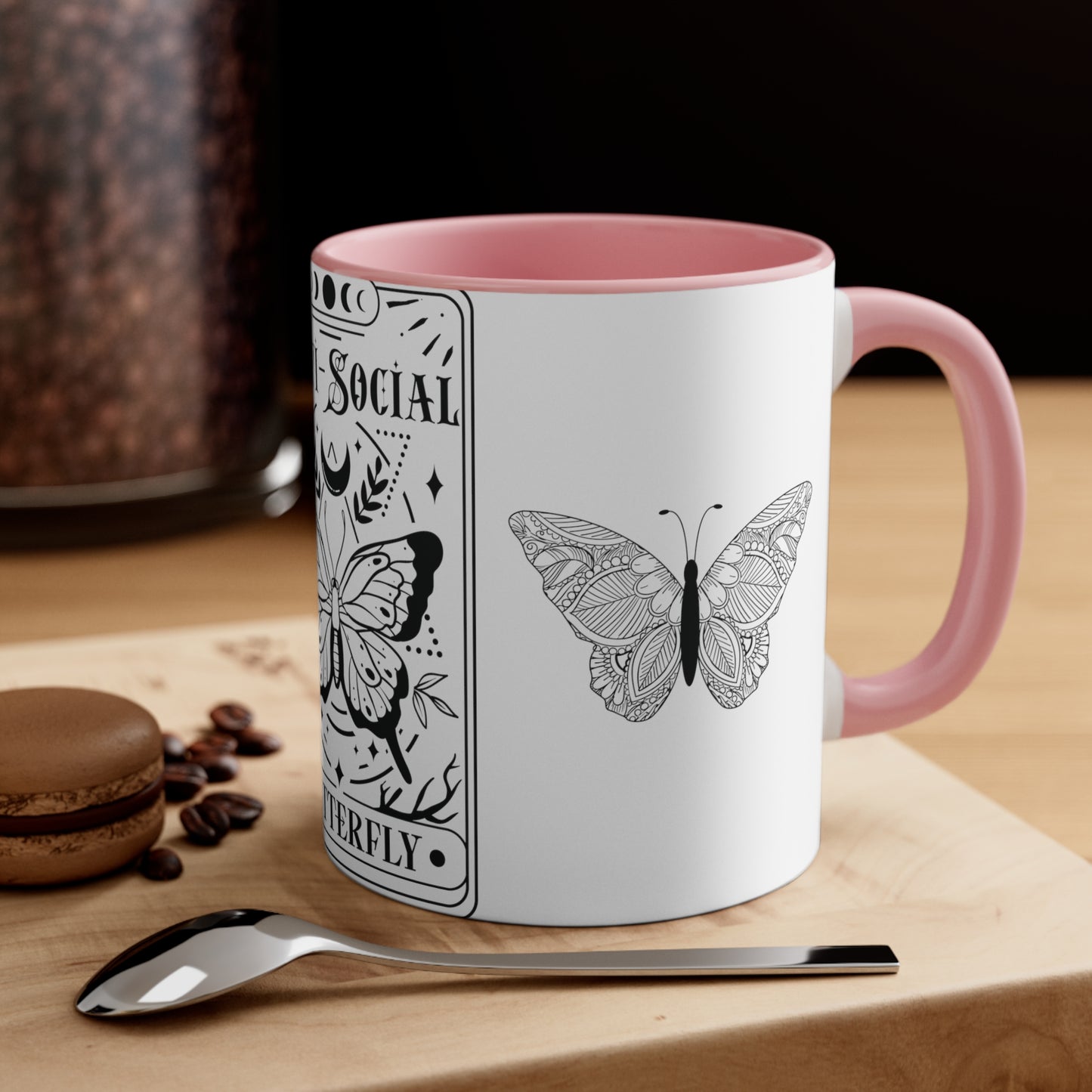 Anti-Social Butterfly Coffee Mug, 11oz