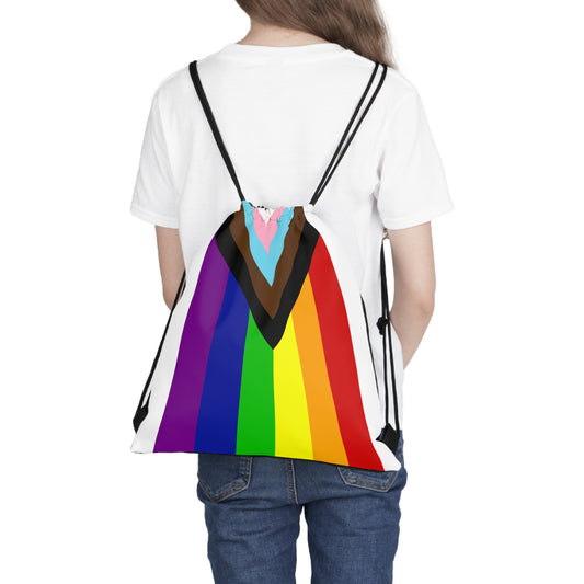 Pride Flag Outdoor Drawstring Bag