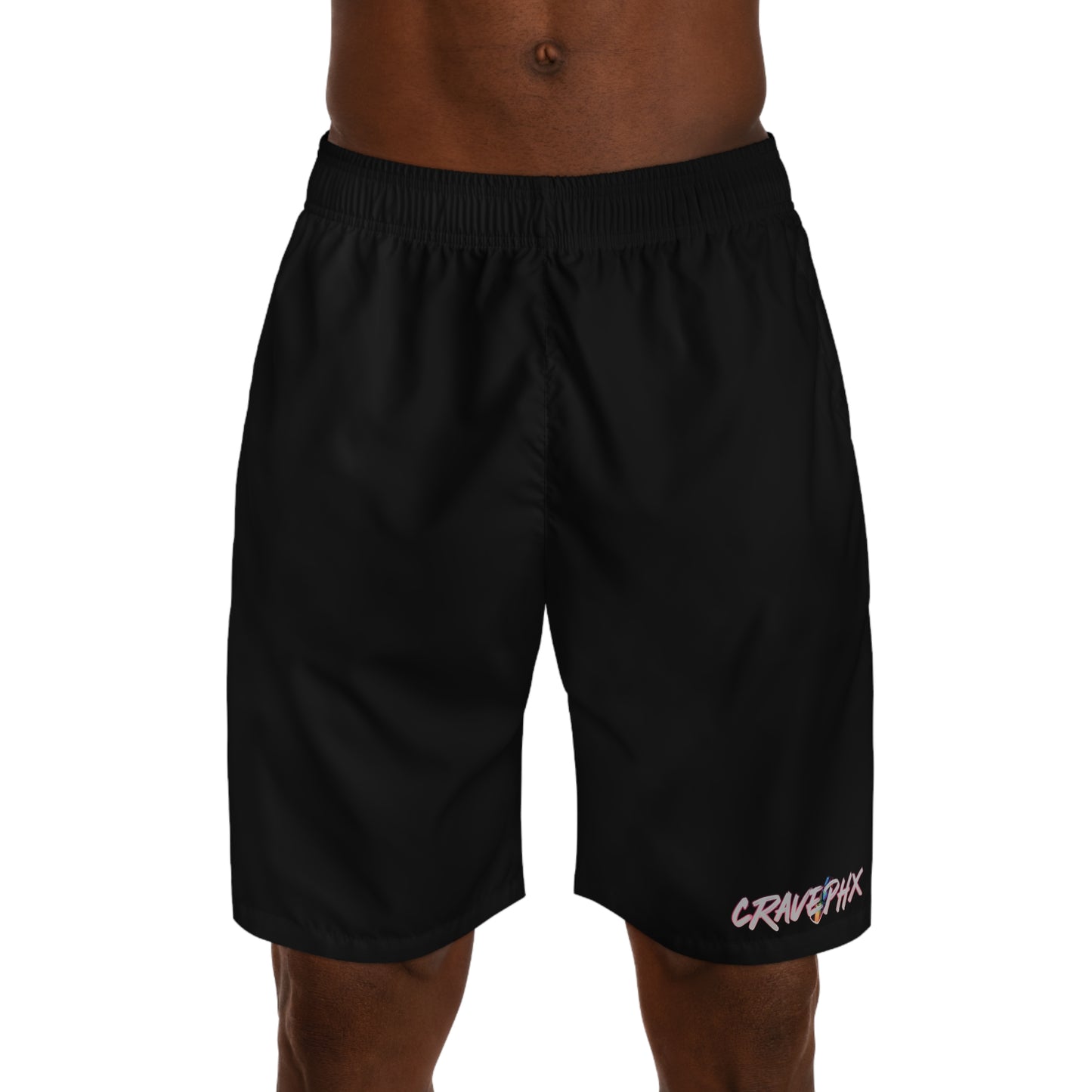 Jogger Shorts in Plain Black