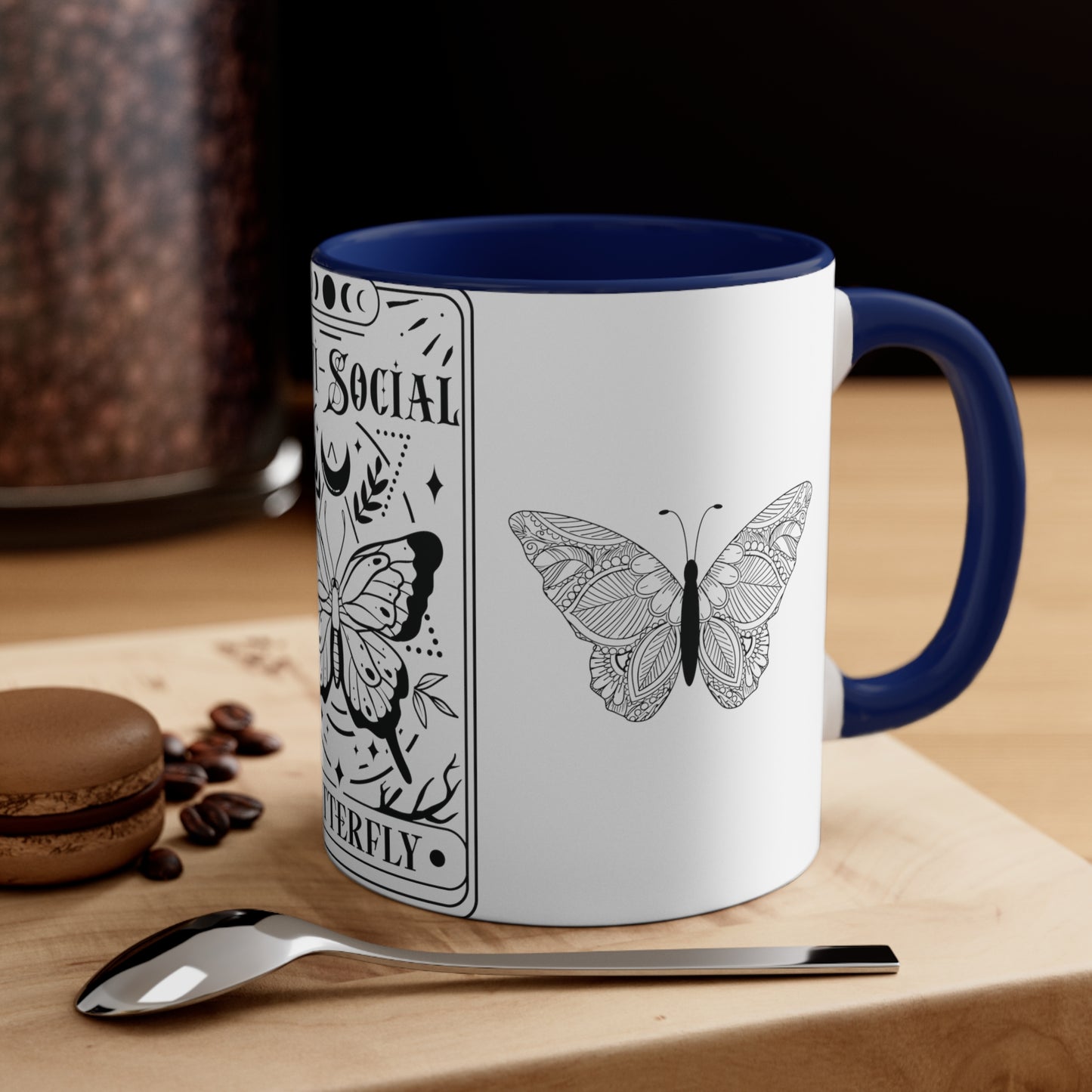 Anti-Social Butterfly Coffee Mug, 11oz