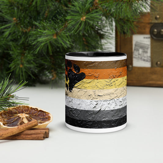  Mug with Bear Pride Flag and color inside