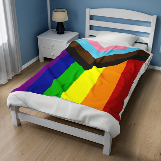 Pride Velveteen Plush Blanket