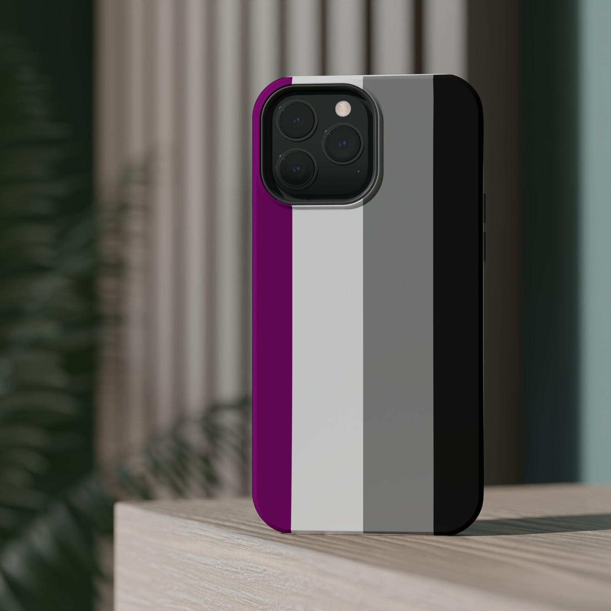 Phone case with Asexual Pride Flag