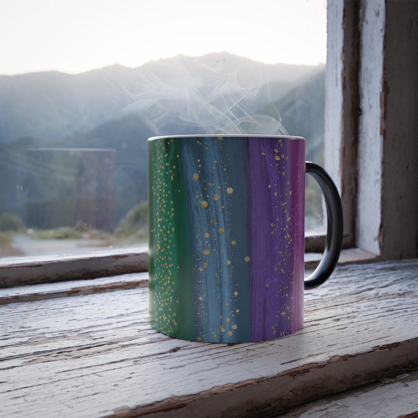 Rainbow Brush Color Morphing Mug