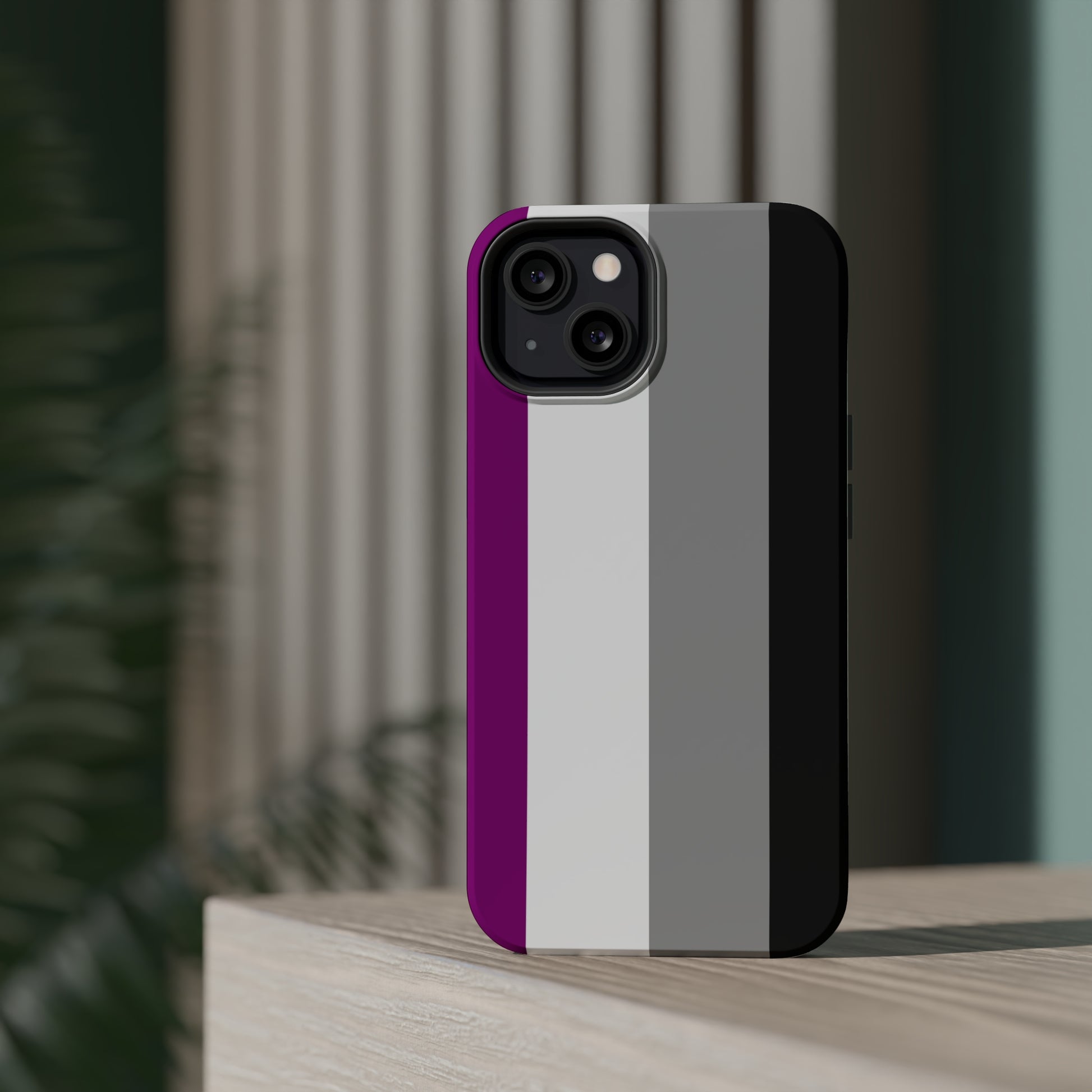 Phone case with Asexual Pride Flag