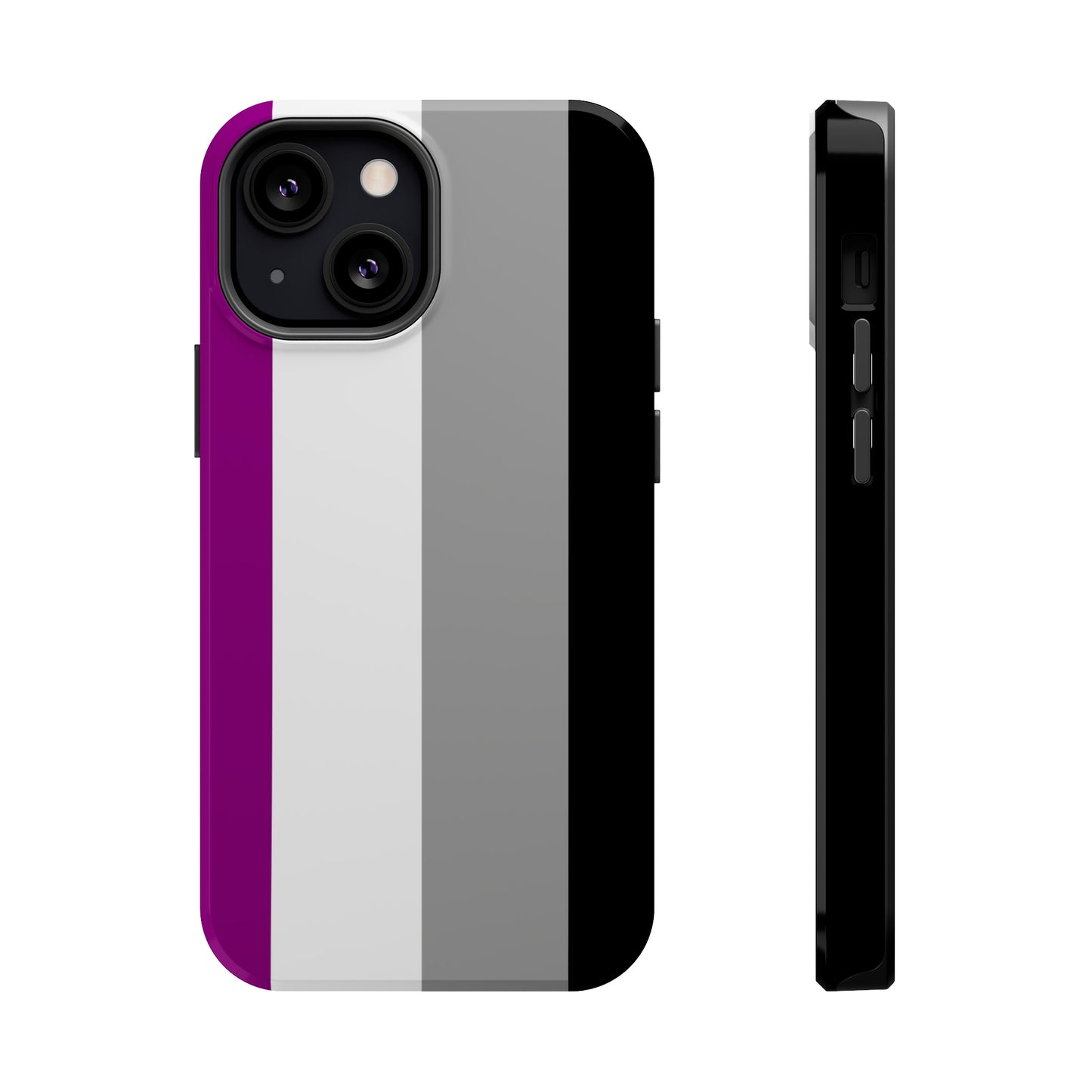 Phone case with Asexual Pride Flag