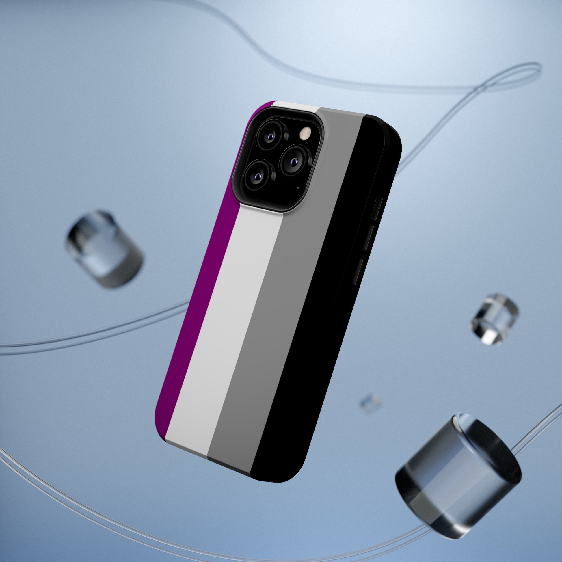 Phone case with Asexual Pride Flag