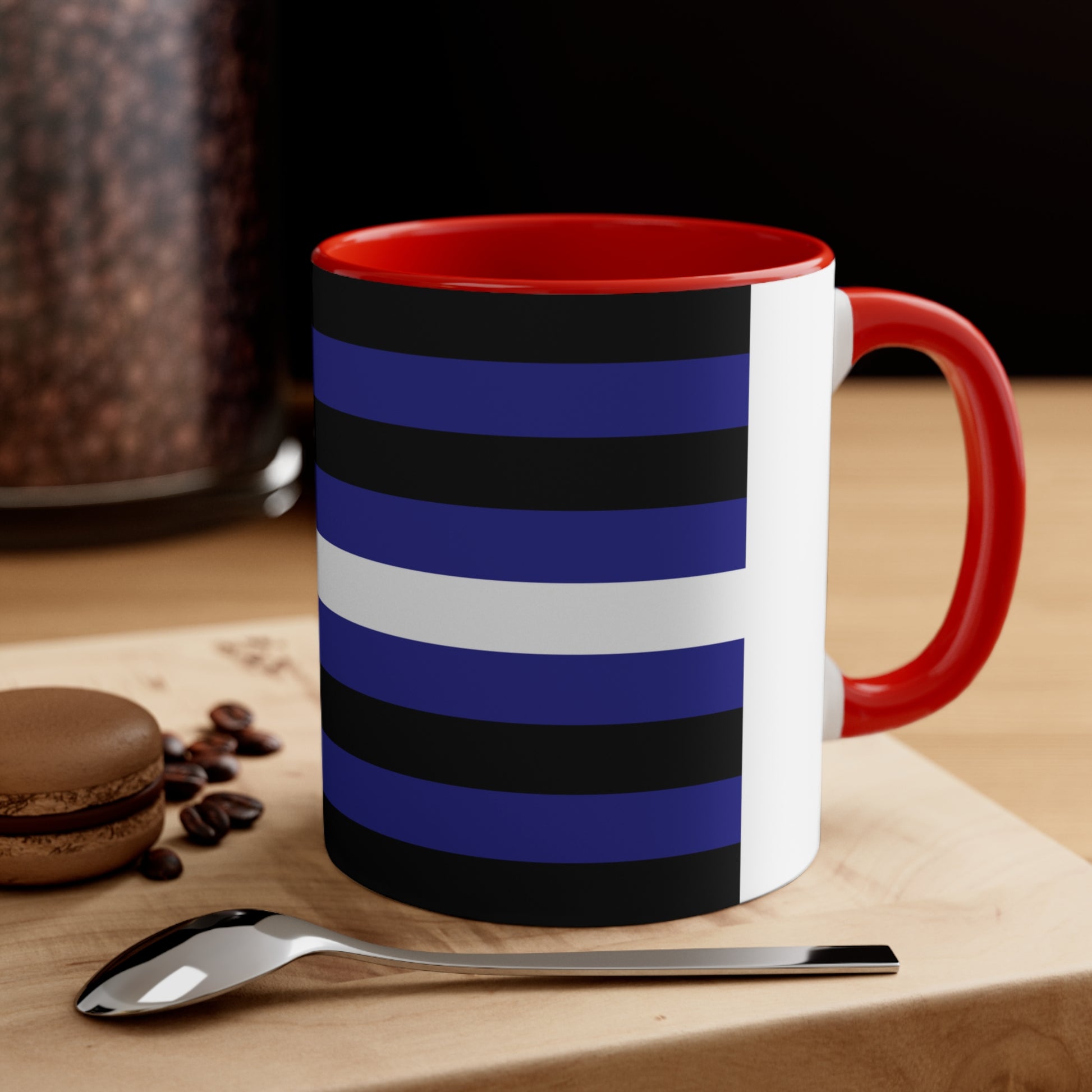 Coffee Mug with Leather Pride Flag