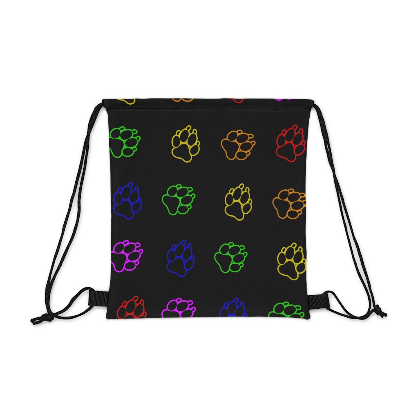 Paw Print Drawstring Bag