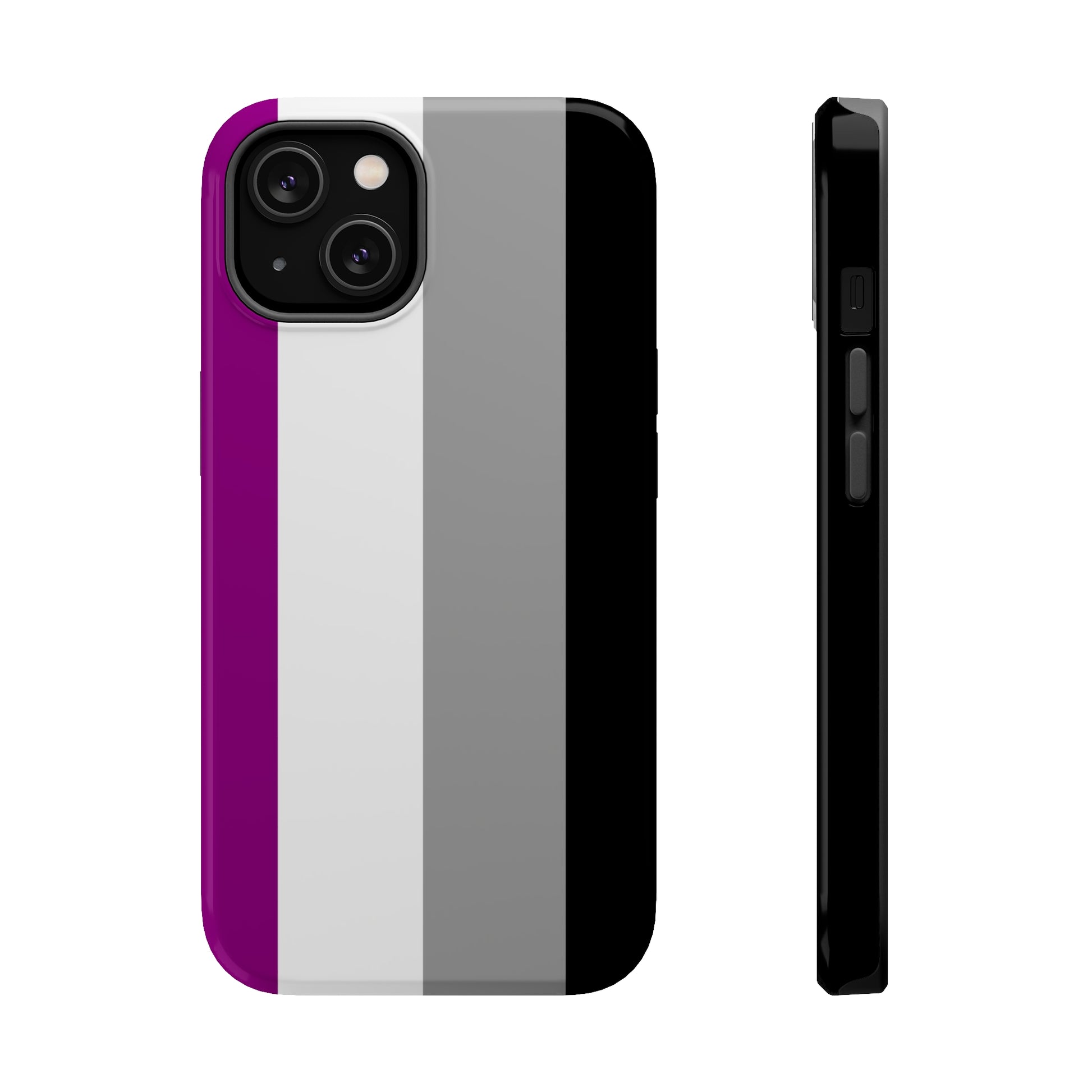 Phone case with Asexual Pride Flag