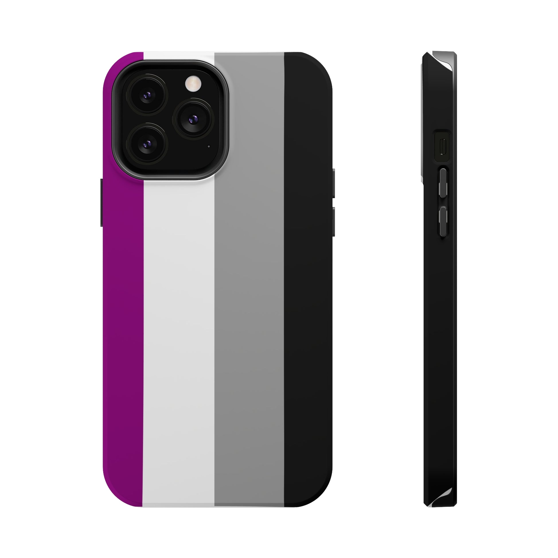 Phone case with Asexual Pride Flag